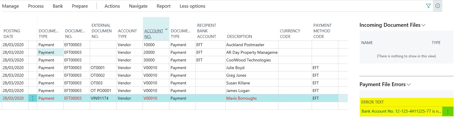 Payment file error factbox